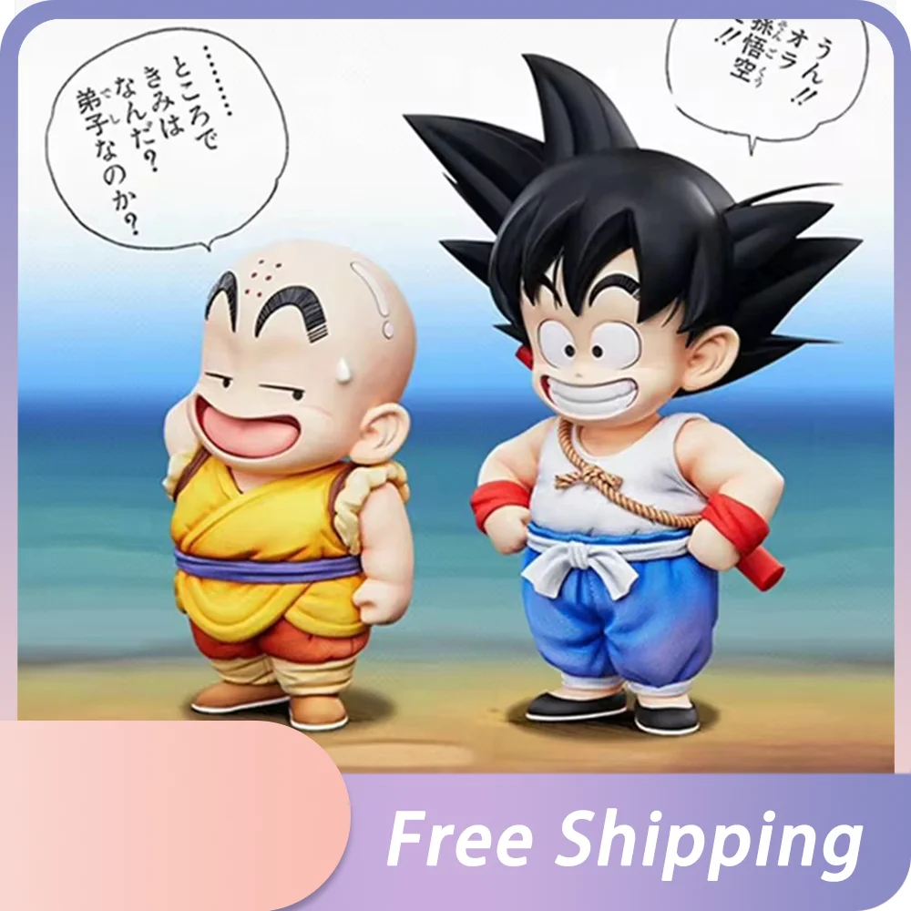 dragon ball Figures Son Goku Anime Figures Krillin Fuguire Childhood Cute Models Pvc Gk Animation Peripheral Desk Ornaments Toys